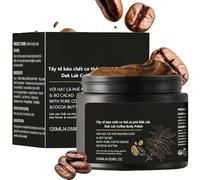 Coffee Face Scrub for Normal & Dry Skin, 120ml - Vegan Exfoliator with Shea Butter, Coconut & Rosehip Oil for Soft, Smooth Skin, Deep Cleansing of the Body, 1PCS