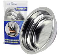 Coffee Filter Ø 62x18 mm Coffee Machine Filter for Portafilter with Original Code 5513281011 6013211981 5513200179 for DeLonghi 063410884 for Smeg - Warranty 10 Years - MONTERAL