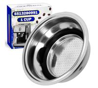 Coffee Filter 1 Cup - with The Original Code 5513280991 - Suitable for DeLonghi - Coffee Machine Filter for Portafilter - Warranty 10 Years - MONTERAL