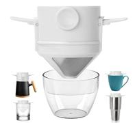 Coffee Filter Cup, Quick-Install Easy to Clean Folding Tool, Pour Over Coffee Dripper, for Camping Dorm Apartment Enthusiasts College Students Adventurers Professionals