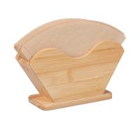 Coffee filter holder Compact Bamboo Coffee Filter Stand Bamboo Filter Stand