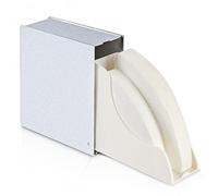 Coffee Filter Holder for #4#3#2#1 Cone & V60 Coffee Filters Frosted Silver Pour Over Coffee Filter Holder Storage for Counter