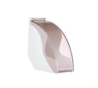 Coffee Filter Holder For Conical Paper Filters Decorative Organizer Plastic Curved Space-Efficient Design Smooth Wipe-Clean Finish Compact 26x16x9.5cm White Black For Kitchen (white)