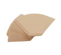 Coffee Filter Paper 100Pcs Unbleached Disposable Fan Shaped 2 to 4 Cup Coffee Filters for Cafe Home Kitchen Fiber Material