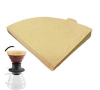 Coffee Filter Paper-Unbleached Natural Cone Filters, 2-4 Brown Paper Cups | Drip Coffee Maker Filter for Prepared Preparation, Documents