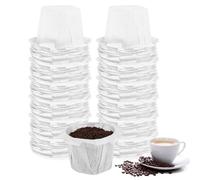 Coffee Filter Papers 100 Count, Paper Coffee Filters, Disposable Basket Coffee Filter Paper, 1-4 Cup Coffee Filters Fits Drip and Pour-Over Coffee Makers(White)