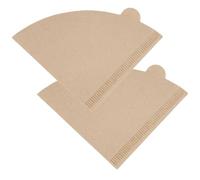 Coffee Filter Papers 120 Pcs Unbleached, Size 02 Cone Paper Filters Compatible with V60, Hario, Pour Over & Drip Coffee Makers, Disposable Filters for 1-4 Cups Brewing Natural Brown