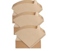 Coffee Filter Papers, Size 4 for Filtropa Natural Unbleached, 240 Count (3x80 Pack), 100% Natural Brown Paper