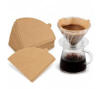 Coffee Filter Papers, Unbleached Filter Papers with Size 02, Disposable Paper Coffee Filters for Pour Over Dripper, Compatible with Coffee Dripper & Pour Over Maker H21-KFLZ-V02