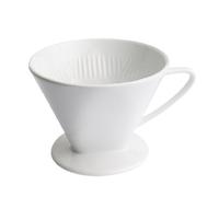 Cilio coffee filter, Ceramic, White, Filter-Größe 4