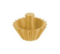 Coffee Filter Shape Retainer Made with Material Featuring 20 Ribs to Optimize Hot Water Flow and Snug Fit of Filter Paper (Yellow)