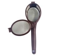 Coffee Filter Spoon - Tea Strainer with Ergonomic Handle, Portable Fine Mesh Coffee and Tea Strainer Spoon for Juicing, Brewing, Home Kitchens, Offices, CoffeeShops, and Convenient Preparation