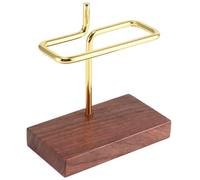 Coffee Filter Stand Holder Brass Wood Countertop Kitchen Storage