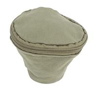 Coffee Filter Storage Bag Reusable Canvas Portable Coffee Cone Shaped Filter Paper Holder for Camping Travel Green 13x13x9.5cm