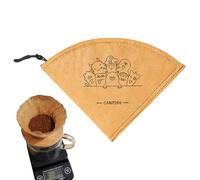 Coffee Filter Storage - Cone-Shaped Papers Case Espresso Filter Pouch | Espresso Paper Organizer Manual Coffee Papers Purse for Restaurant, Kitchen, Cafe Bar
