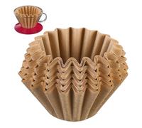 Coffee Filters Cup - Coffee Paper Filters - White Filter Paper Cake Cup Coffee Paper Bowl for 1-4 Cups Coffee Machines