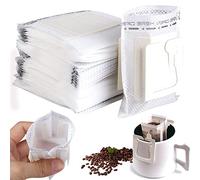Coffee Filters, Hanging Ear Drip Coffee Bags, Pack of 100 Drip Coffee Bag with Hanging Ear, Filter Bags, Coffee Filter for Most Cups, Portable Coffee Paper for Camping, Travel, Home, Office