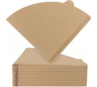 Coffee Filters, Size 02 Unbleached Cone Filters, 100 Count Disposable Natural Paper Filters 2-4 Cup, 02 Cone for Pour Over and Drip Coffee Maker
