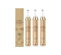 Coffee Firming Eye Cream, 360 Massage Ball Eye Cream, Effectively Tightens & Moisturizing, Reduces Fine Lines, Suitable For Both Men And Women 20g (3)
