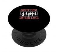 Coffee First Critique Later For Marching Band Music Director PopSockets Adhesive PopGrip