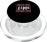 Coffee First Critique Later For Marching Band Music Director PopSockets PopGrip for MagSafe