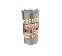 Coffee First Definitely Not Going Back Retired Stainless Steel Insulated Tumbler