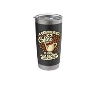 Coffee First Everything Else Later Coffee Addict Humor Stainless Steel Insulated Tumbler