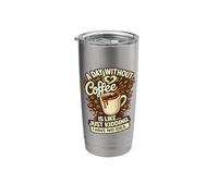 Coffee First Everything Else Later Coffee Addict Humor Stainless Steel Insulated Tumbler