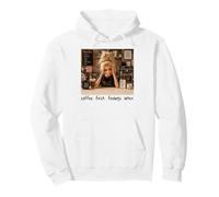 Coffee First Feeling Later Funny Barista Lover Girls Meme Pullover Hoodie
