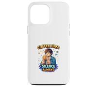 Coffee First Silence Always Calm Introvert Mood Case for iPhone 13 Pro Max