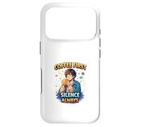 Coffee First Silence Always Calm Introvert Mood Case for iPhone 17 Pro
