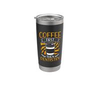 Coffee First Then Dentistry Coffee Drinking Dentist Stainless Steel Insulated Tumbler