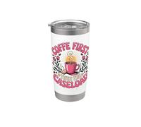 Coffee First Then the Caseload School Counselor Stainless Steel Insulated Tumbler