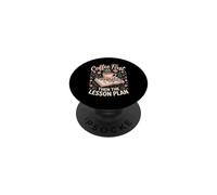 Coffee First Then the Lesson Plan Sunday School Teacher PopSockets Adhesive PopGrip