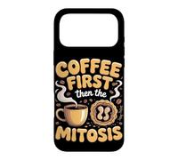 Coffee First Then the Mitosis Biology Teacher Case for iPhone 17 Pro Max