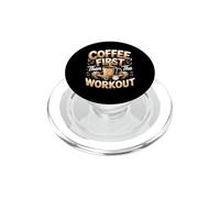 Coffee First Then The Workout PopSockets PopGrip for MagSafe