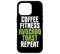 Coffee Fitness Avocado Toast Case for iPhone 16 Pro