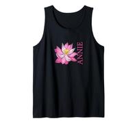 Coffee Flower Personalized Annie First Name Women Mom Tank Top