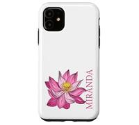 Coffee Flower Personalized Miranda First Name Women Mom Case for iPhone 11