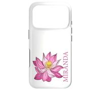 Coffee Flower Personalized Miranda First Name Women Mom Case for iPhone 17 Pro
