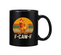 Coffee for Chicken Lovers, 350 ml Ceramic Cup for Hot and Cold Water and Milk - for Juicy Morning Coffee | For Home Office School College Dormitory Living Room Dining Room A