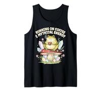 Coffee Frog Mythical Energy Cute Magic Mushroom Artwork Tank Top
