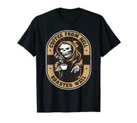 Coffee From Hell Roasted Well Funny Halloween Skull Themed T-Shirt