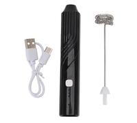 Coffee Frother Wand, High-Speed Handheld Beverage Mixer for Coffee, Latte, Cappuccino, Matcha, Hot Chocolate, and Creamer Black or White (Black)