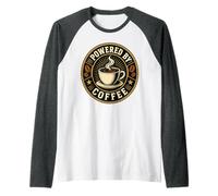 Coffee Fuel Daily Energy Drinker Morning Brew Raglan Baseball Tee