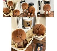 Coffee Fun Bean Plush Toy Creative Cartoon Food Character Perfect For Kids Play