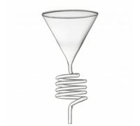 Coffee Funnel Pour Over Dripper Cone Strainer Transparent Glass With For Even Extraction And Clear View suitable for, Modern Minimalist Style With Spiral Cooling Design And Smooth Funnel