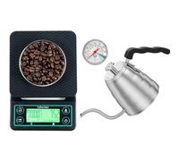 Coffee Gator Digital Coffee Scale - Gooseneck Kettle - 1.2 Litre Built-in Thermometer