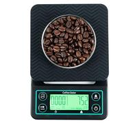 Coffee Gator Digital Coffee Scale with Timer - Waterproof & Anti-Slip Kitchen Weighing Scale, 3 KG/ 0.1 g High Precision, Large LCD Display, Tare Function