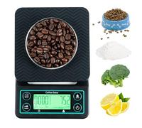 Coffee Gator Digital Kitchen Scale - Weighing Scale w/Anti-slip Pad for Coffee, Food, Baking, 3 KG/ 0.1 g Accurate Measure, Large LCD Display, Tare Functioneneral Kitchen Use